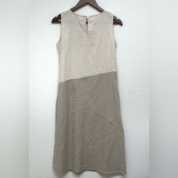 For Cynthia Linen Blend Sleeveless Midi Dress - Size XS - Picture 2 of 7